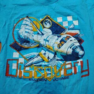 Vintage Discovery Maiden Voyage NASA Space Shuttle T-Shirt